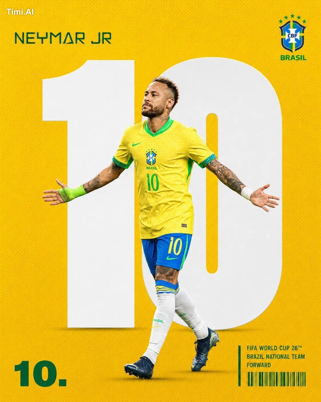 Create a premium sports editorial poster in a modern FIFA World Cup cam… 1