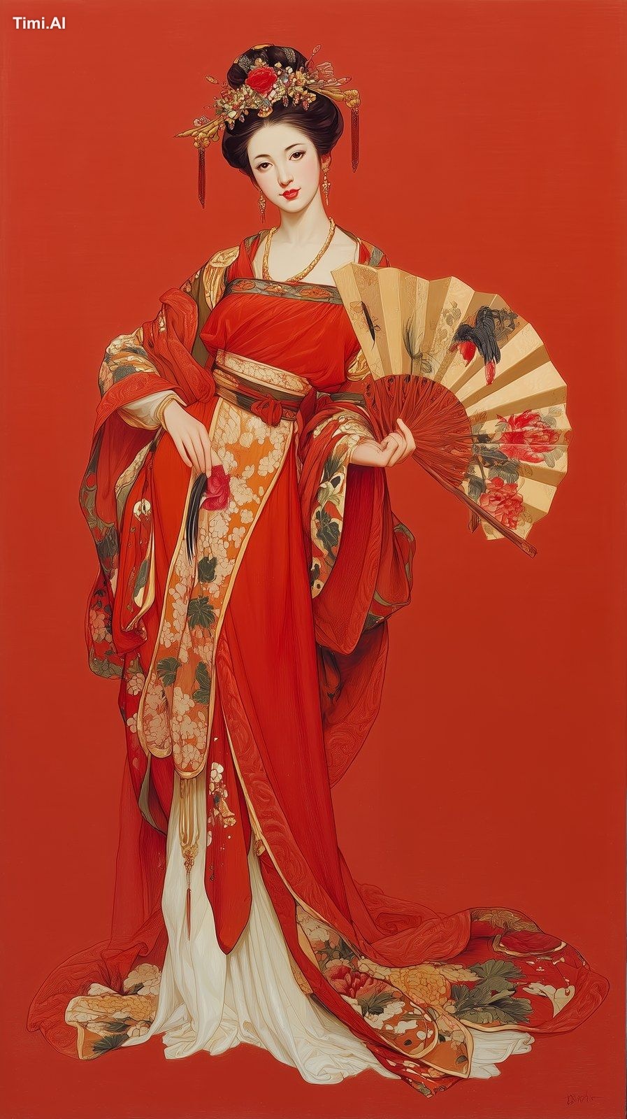 Alberto Vargas' work, depicting the beautiful Yang Guifei, with her lov…
