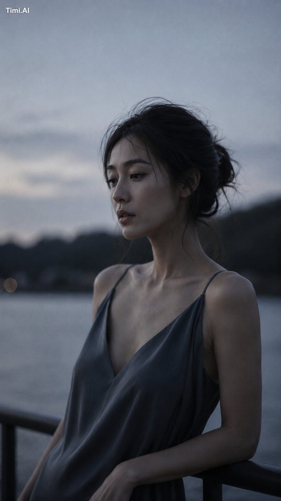 Portrait shot on 85mm f/1.2, close-up of a Japanese woman in her late 2… 2