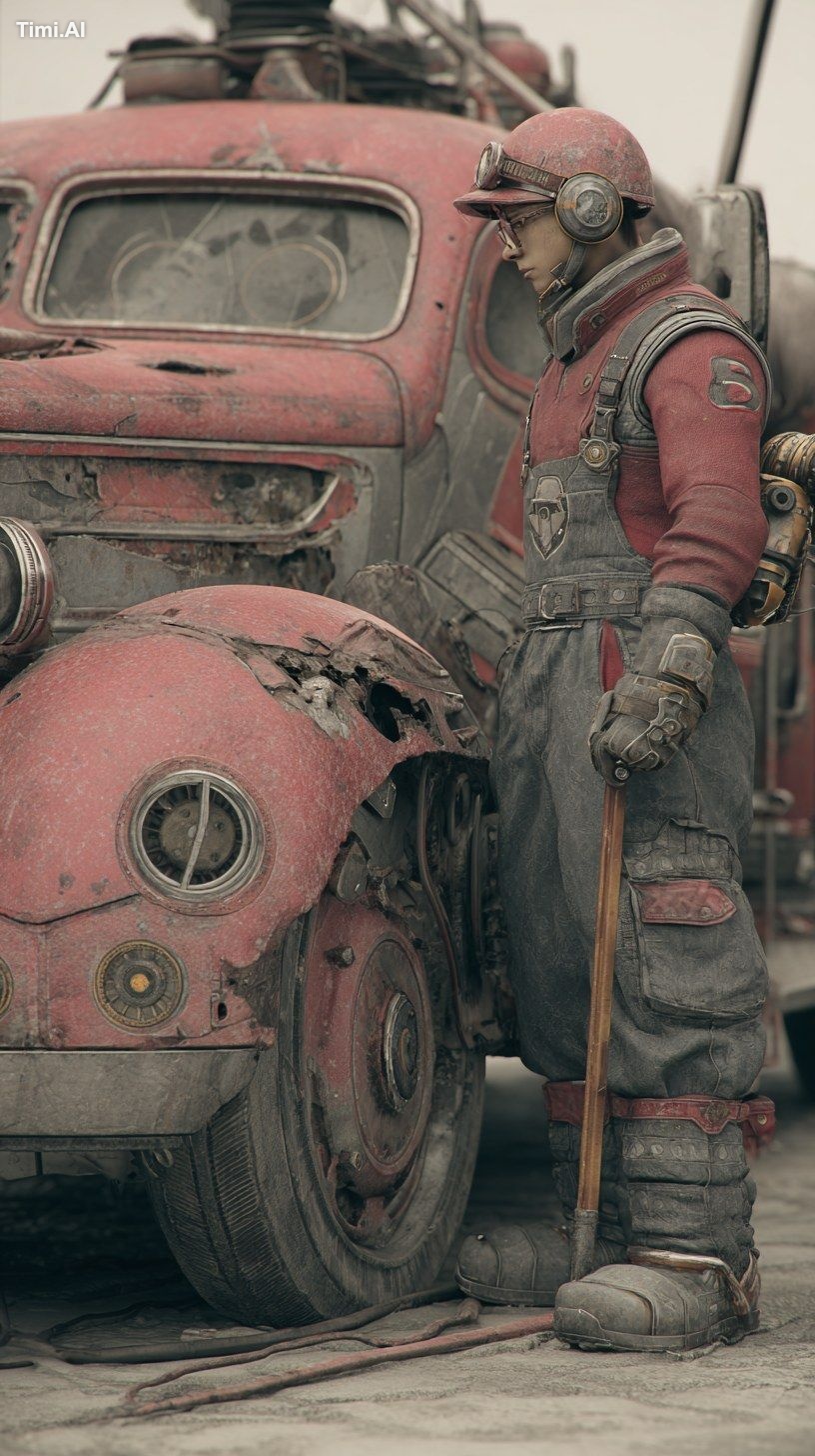 Red Alert, an Engineer with a repair tool and a construction helmet, st…