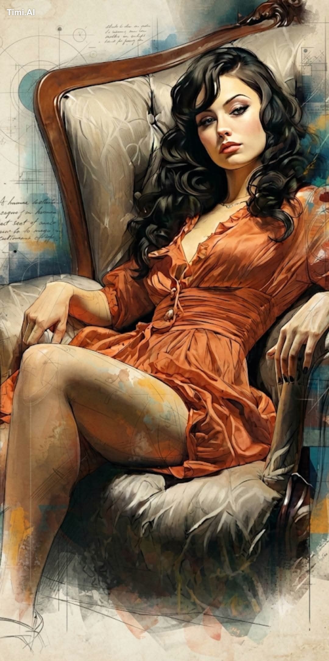 Ultra-detailed neo-editorial cinematic portrait illustration rendered i… 1
