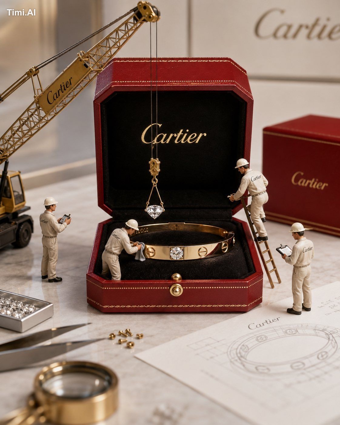 Create one premium hyper-realistic miniature ad for [BRAND NAME]. First… 1