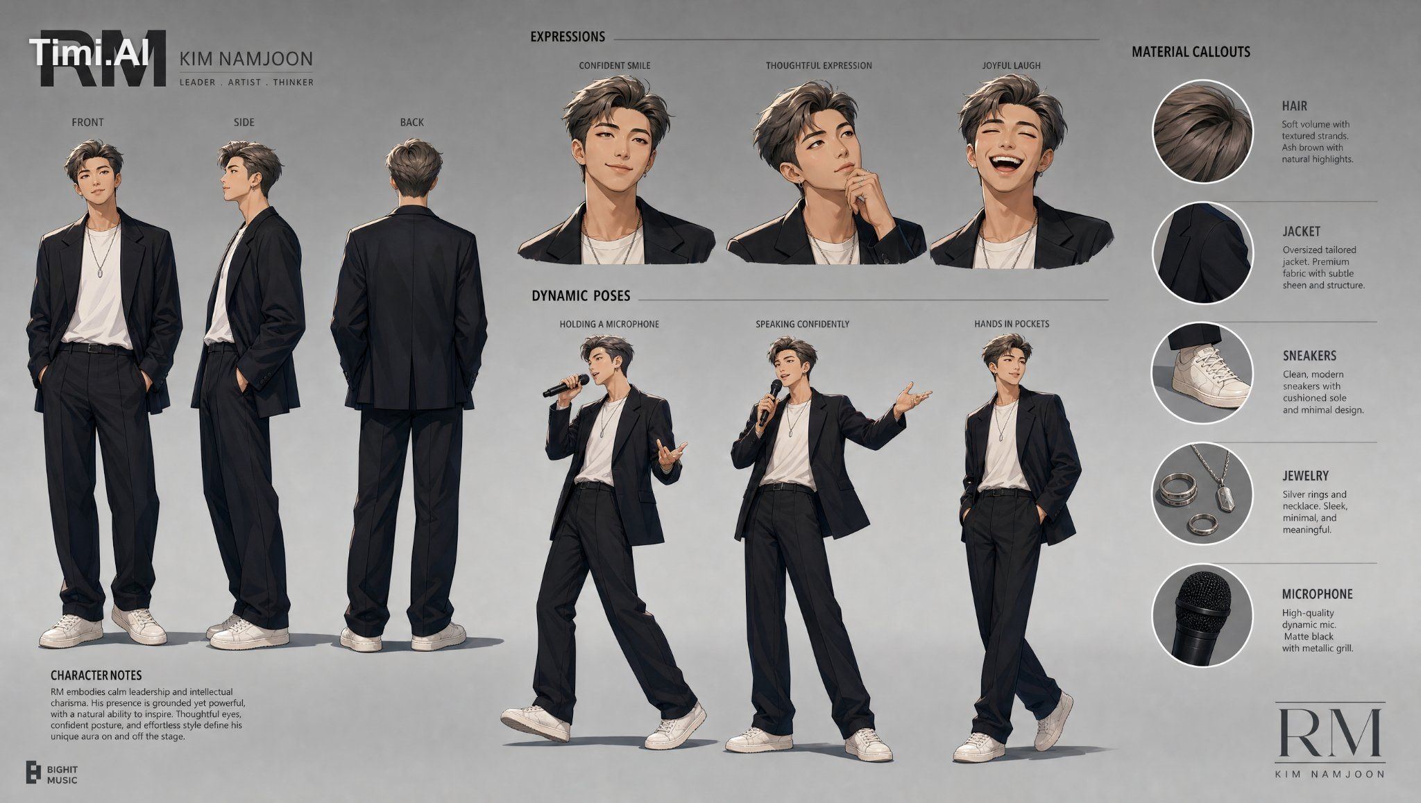 CHARACTER: [CHARACTER NAME] Create ONE professional animation character… 3