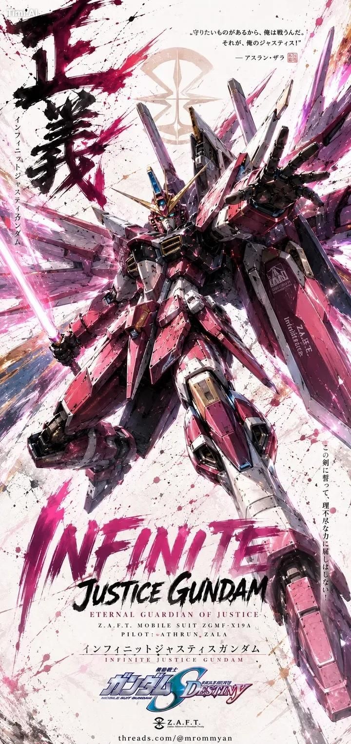 A legendary anime mecha poster featuring the [GUNDAM NAME] as the sole … 1