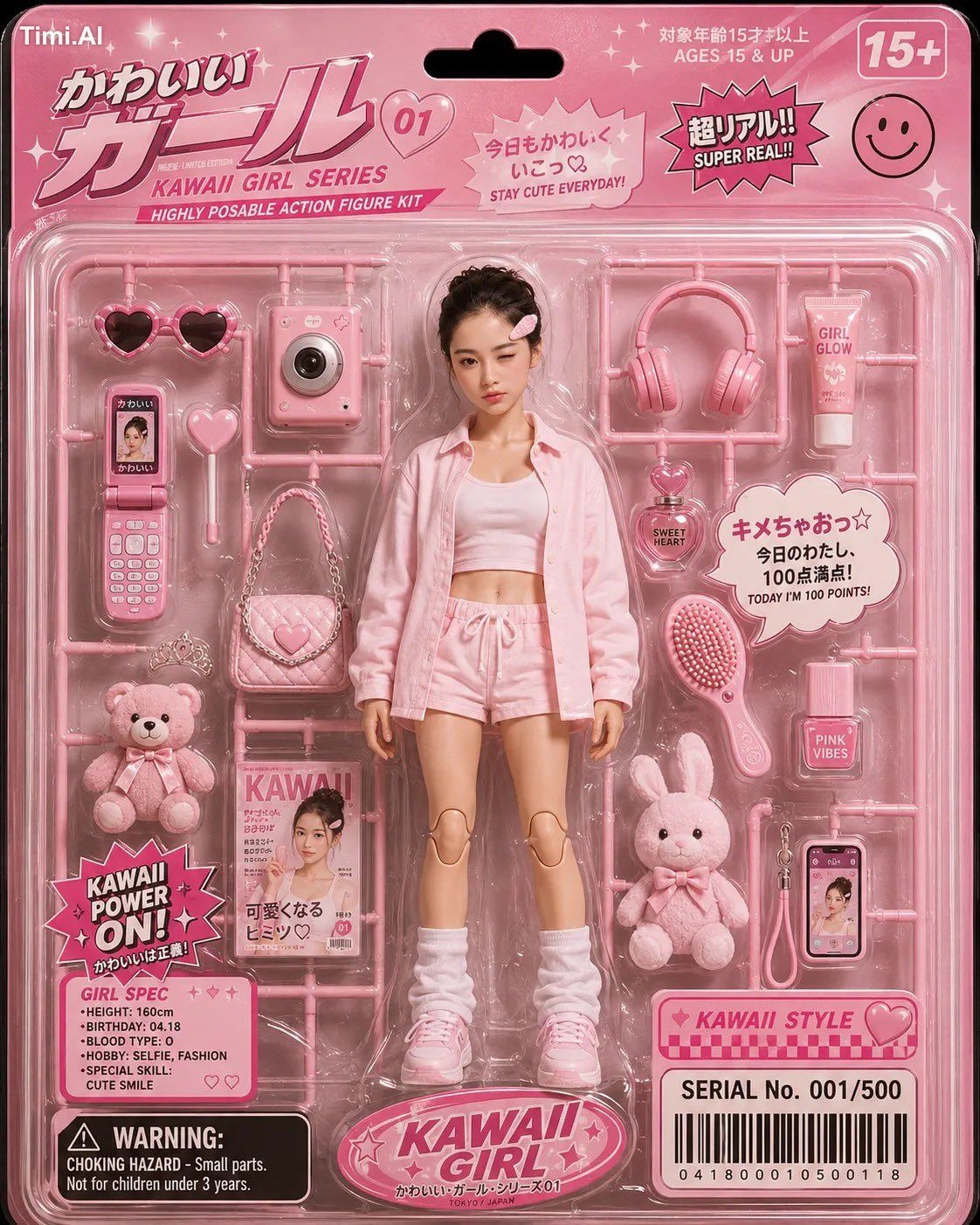 Transform [SUBJECT IMAGE] into a collectible toy model kit package whil… 2