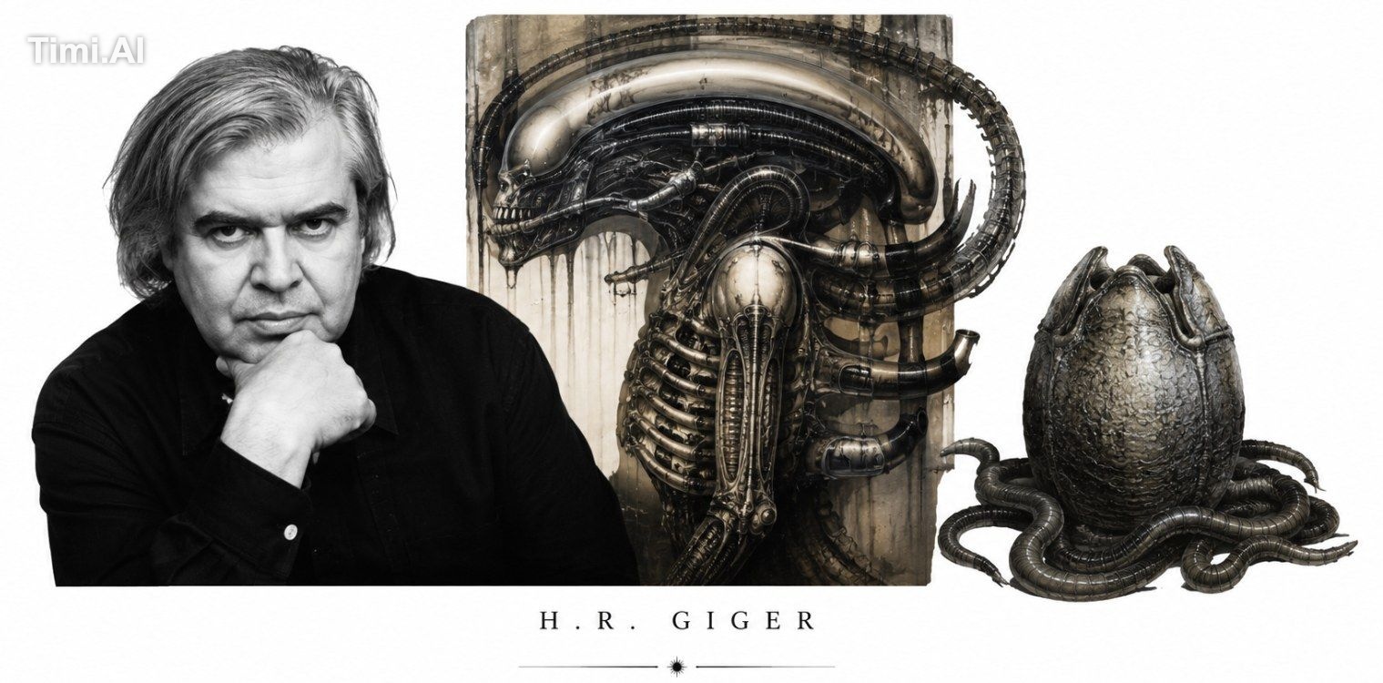 kawaii adult Xenomorphwoman watercolor by HR Giger --ar 1:2 --seed 1318…
