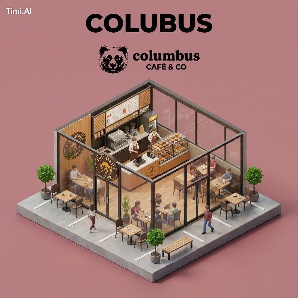Ultra-detailed isometric 3D miniature diorama of a branded storefront p… 3