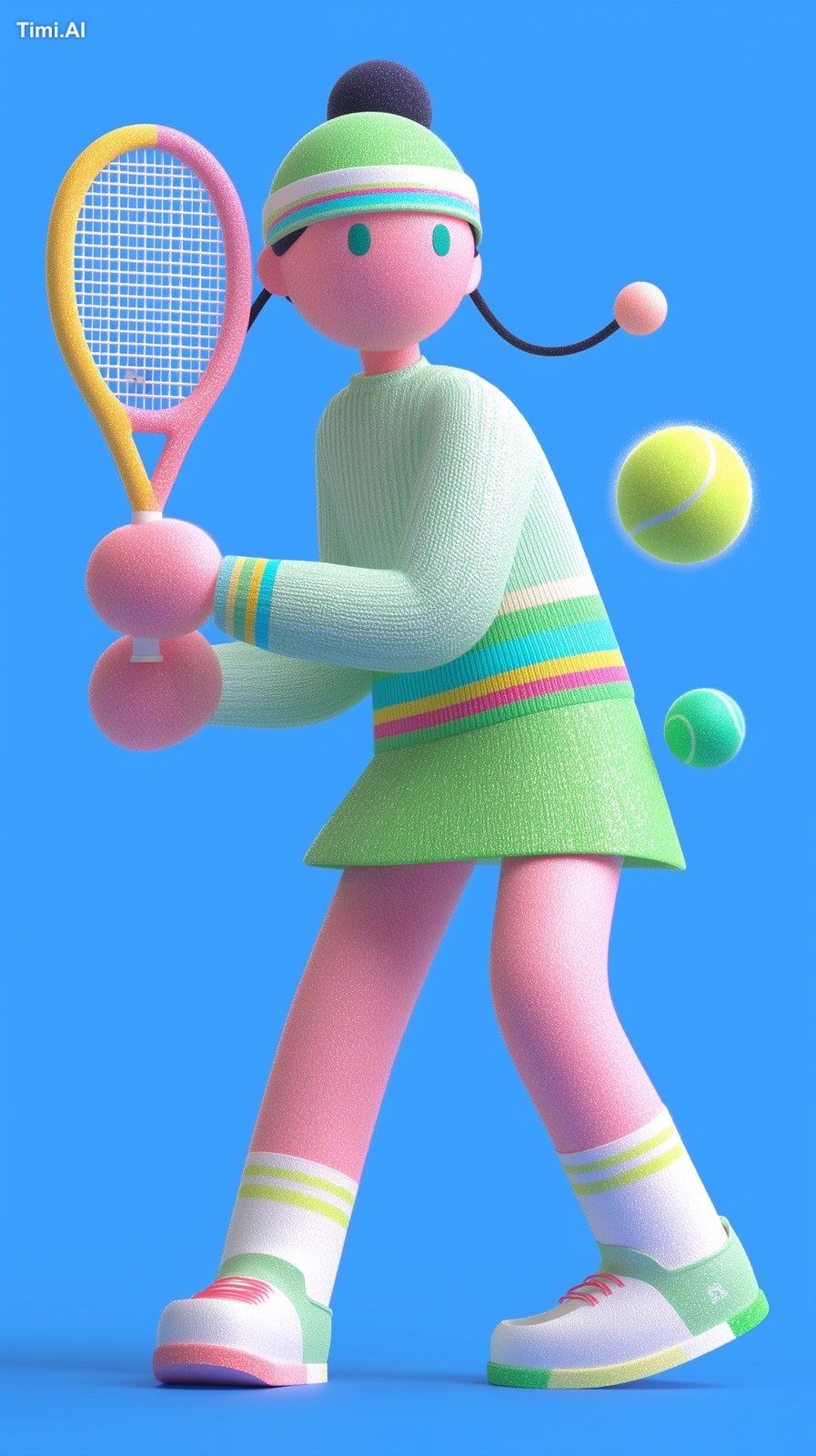 create a padel woman athelete who play in indoor court --ar 9:16 --sref…
