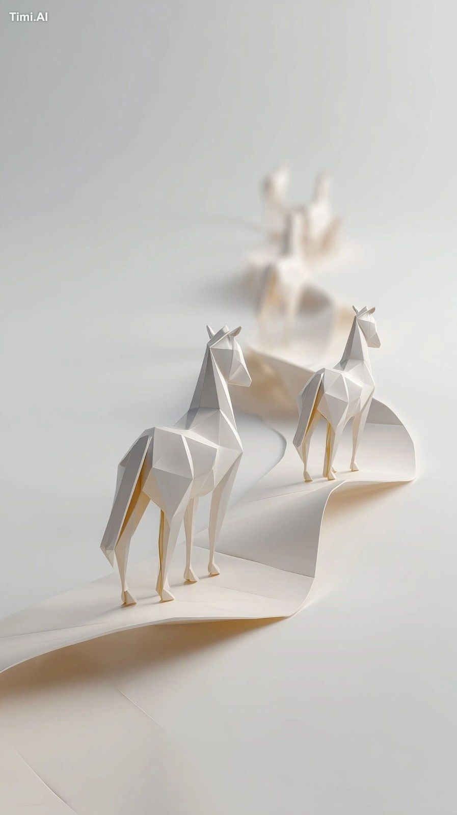 only a few Horse walking street roads white background, minimalistic, o…