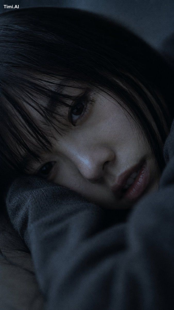 Portrait shot on 85mm f/1.2, close-up of a Japanese woman in her early …