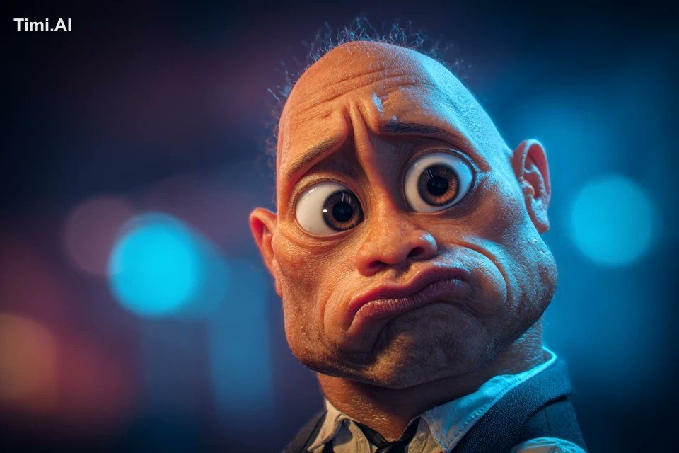 Hyperrealistic baby [subject] in a caricature style, with exaggerated f… 3