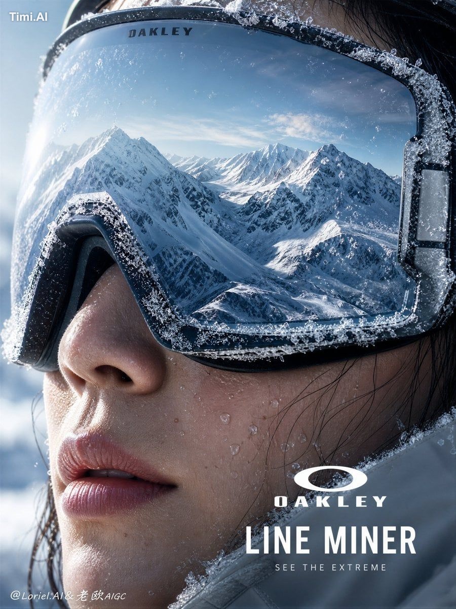 Create an ultra-premium cinematic advertising poster for **Oakley Line …
