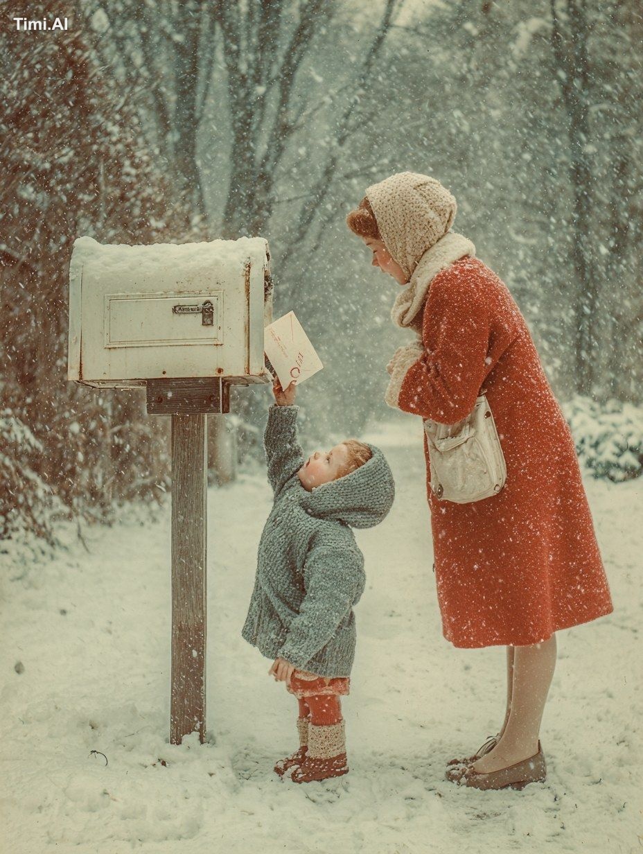 a retro vintage 1960s color Christmas photograph .vintage nostalgic, mi…