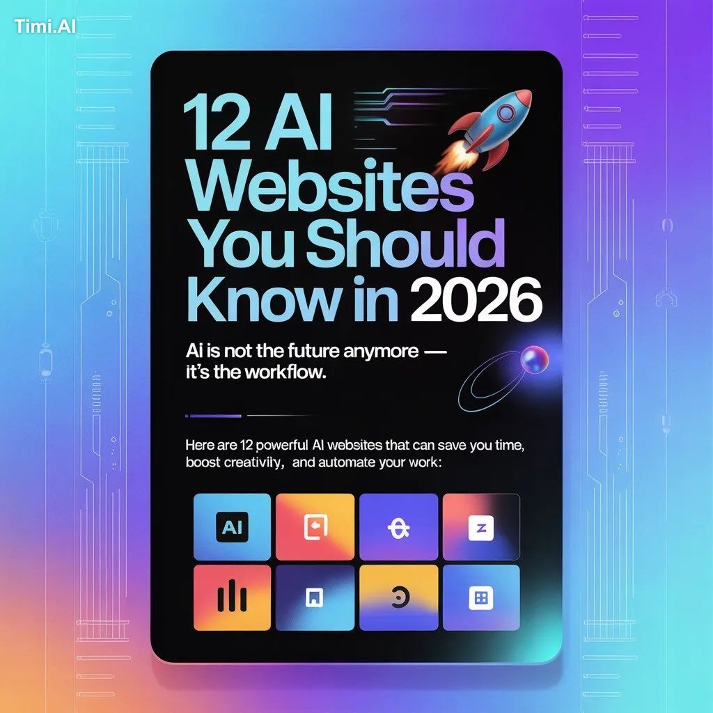🚀 12 Best AI Websites Every Professional Should Use in 2026 Stop wasti…