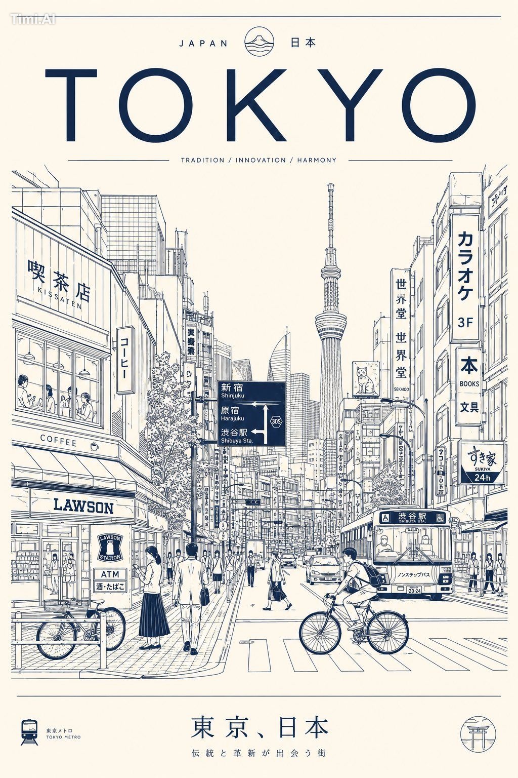 Create a minimalist ultra-detailed travel poster of [CITY / LOCATION] i… 3