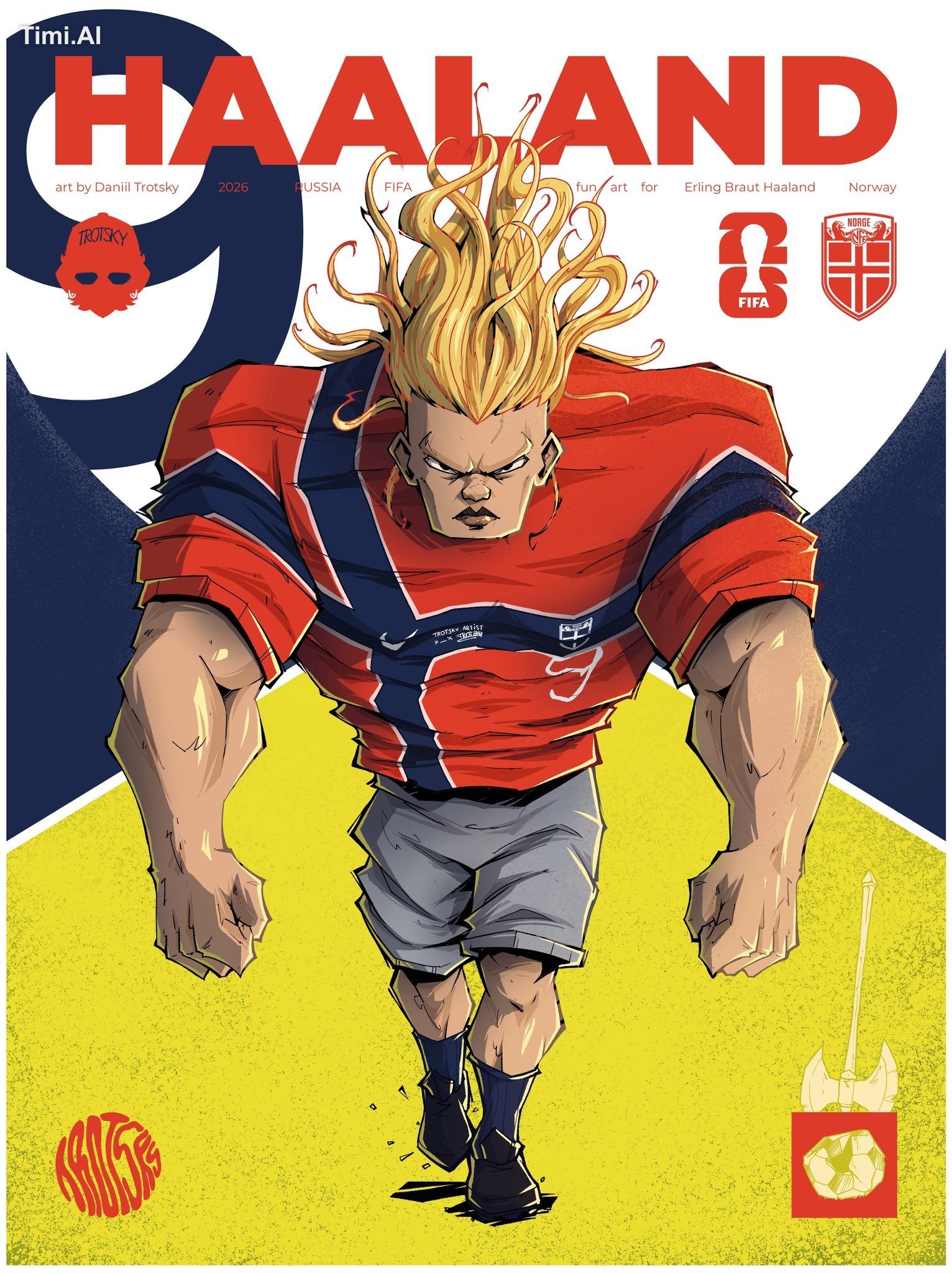 How does a football icon look in 2026? I designed this poster to captur…