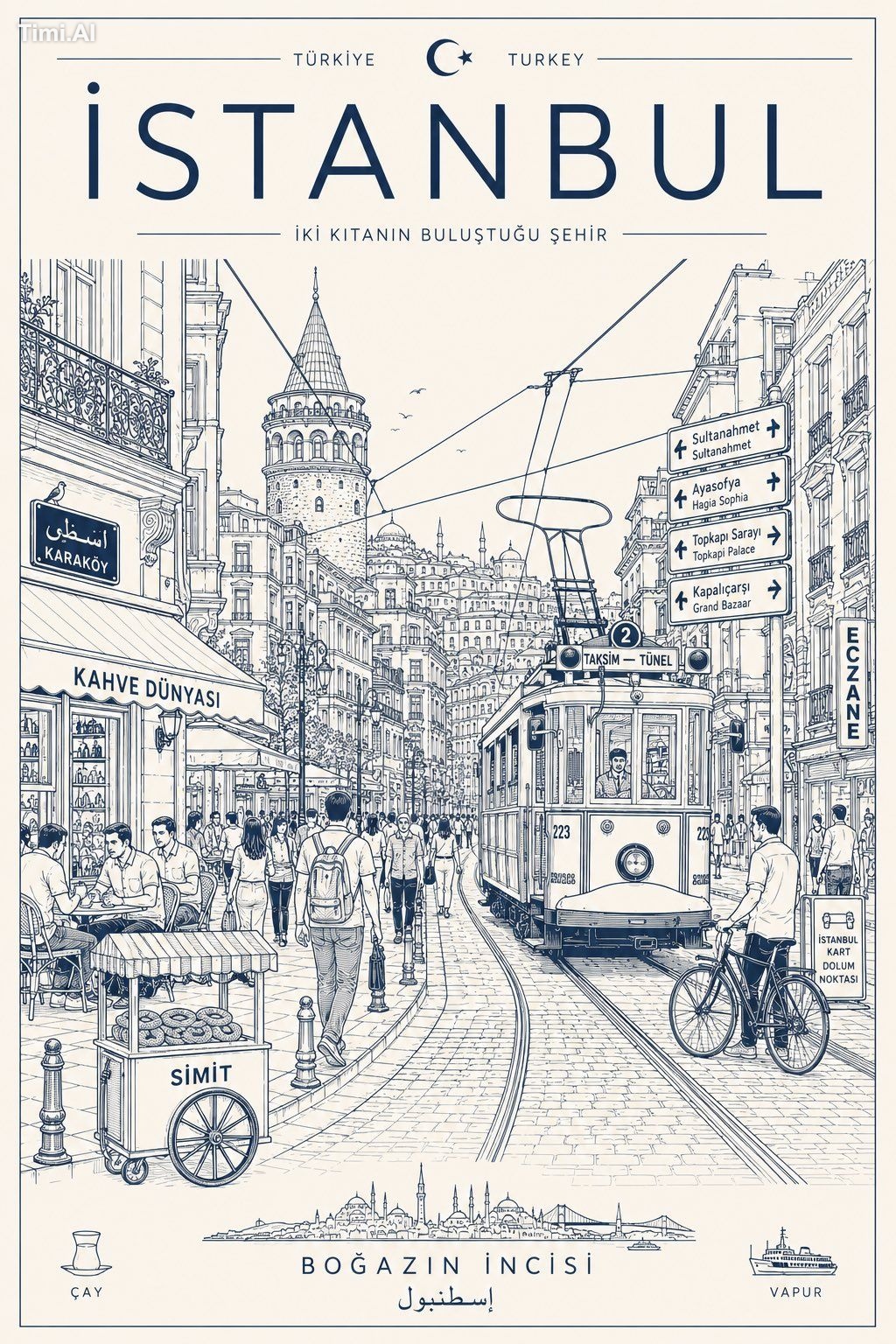 Create a minimalist ultra-detailed travel poster of [CITY / LOCATION] i…