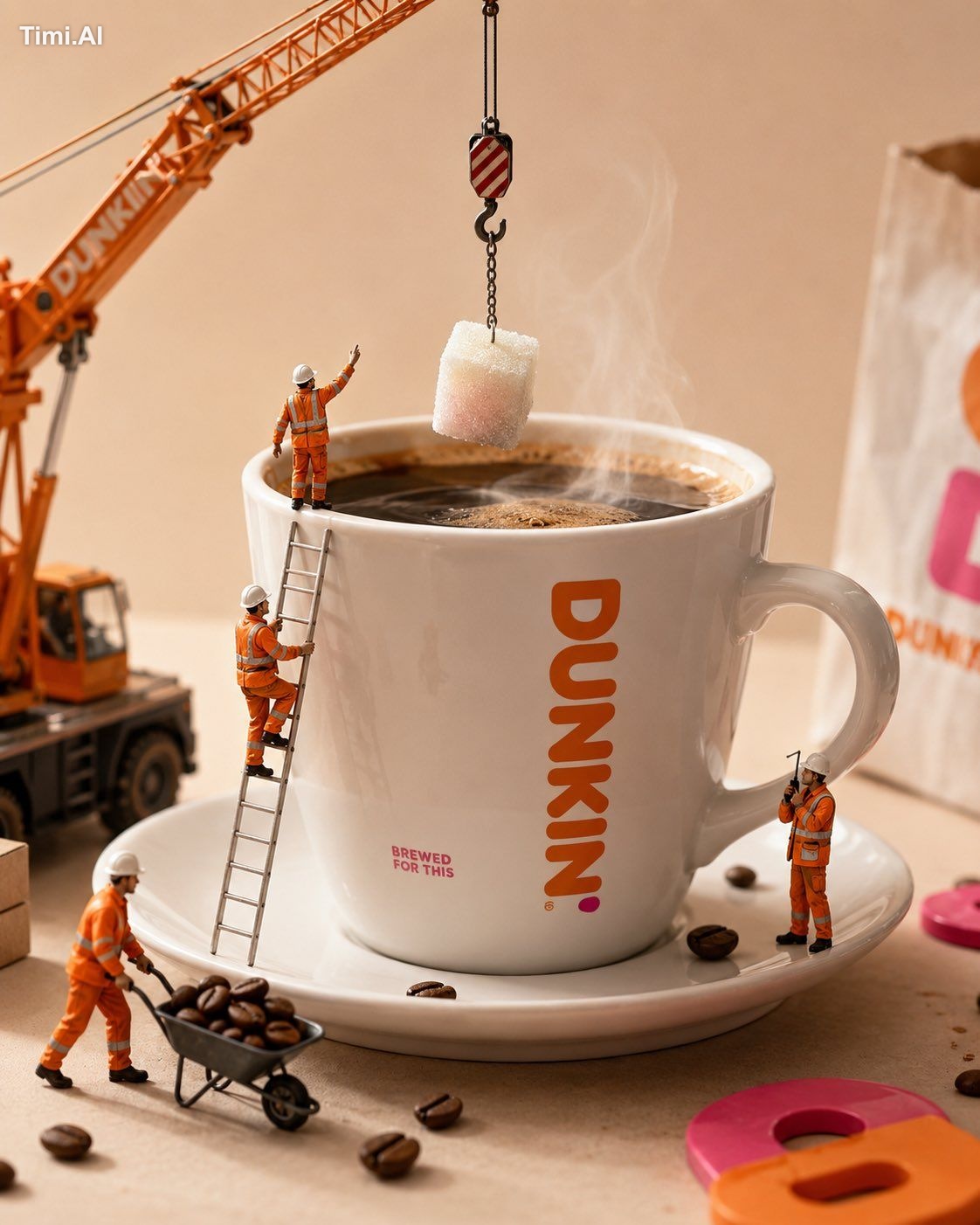 Create one premium hyper-realistic miniature ad for [BRAND NAME]. First… 3