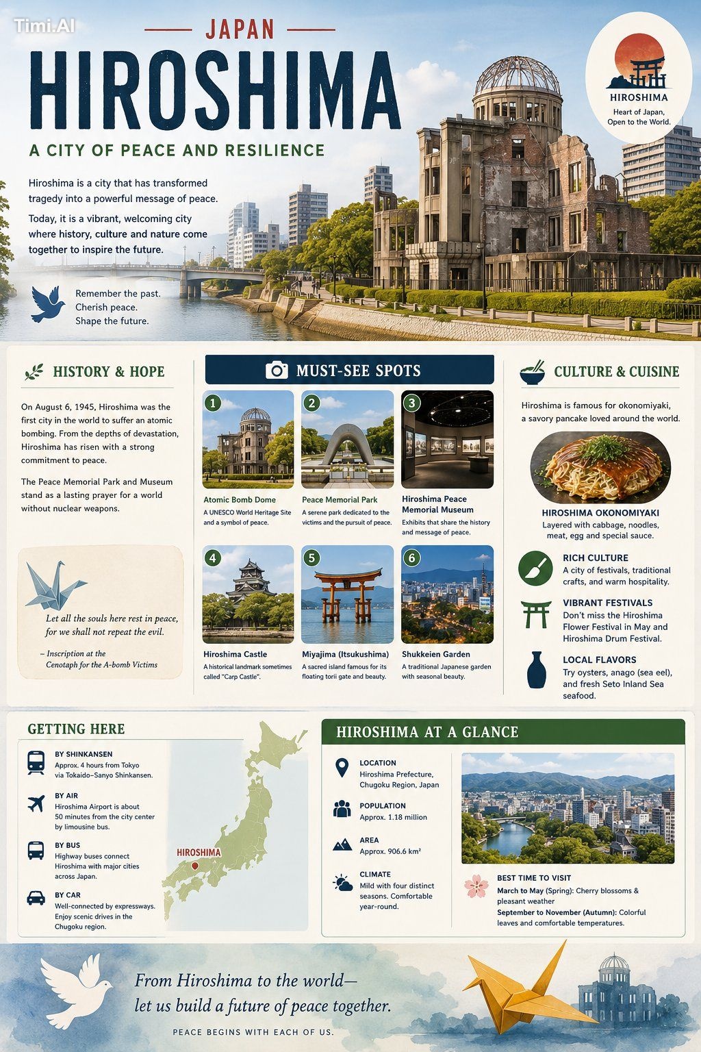 A highly detailed Japanese tourism infographic poster for the city of N… 1