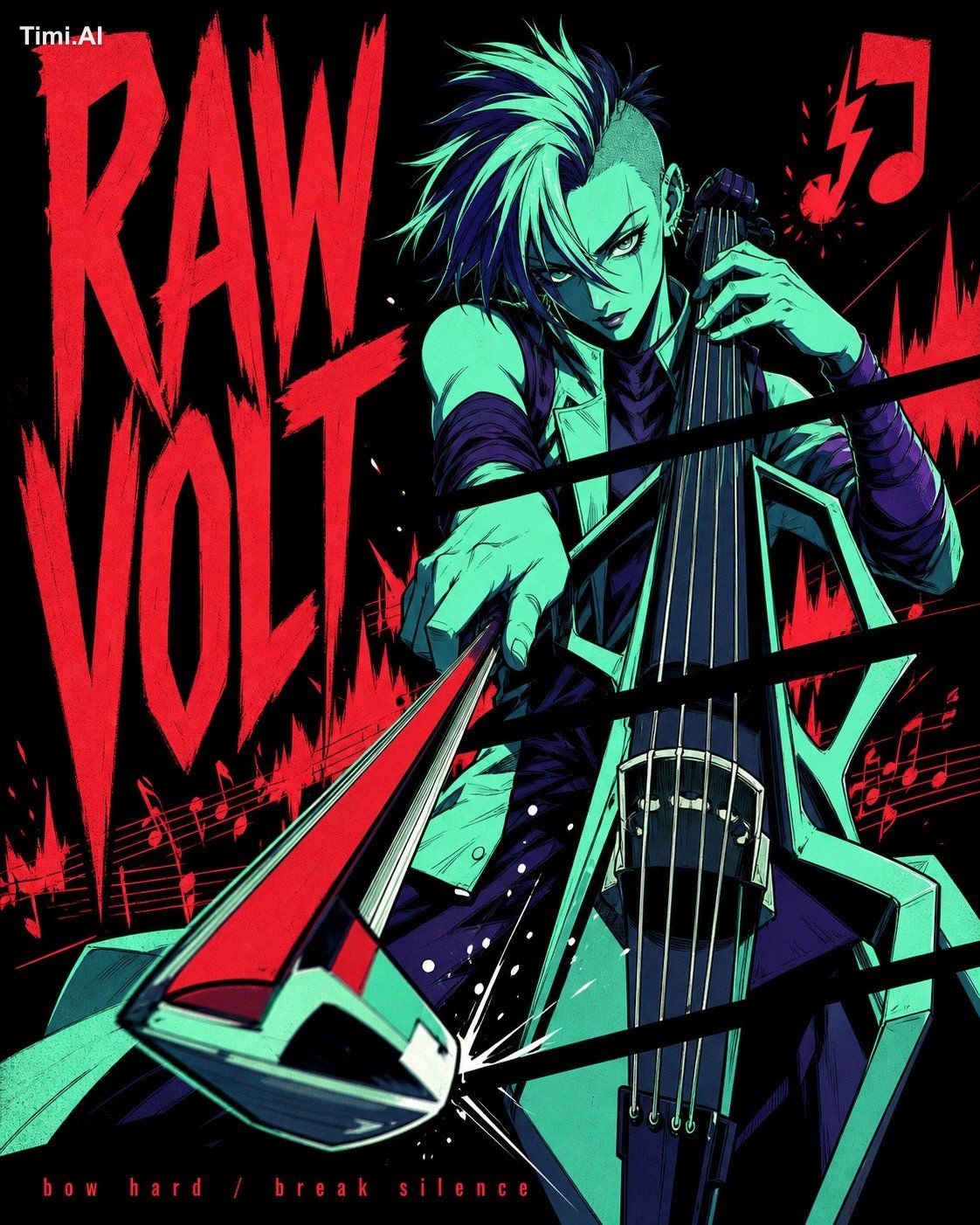 { "style": "neon-teal-crimson-manga-slice-poster", "aspect_ratio": "4:5…