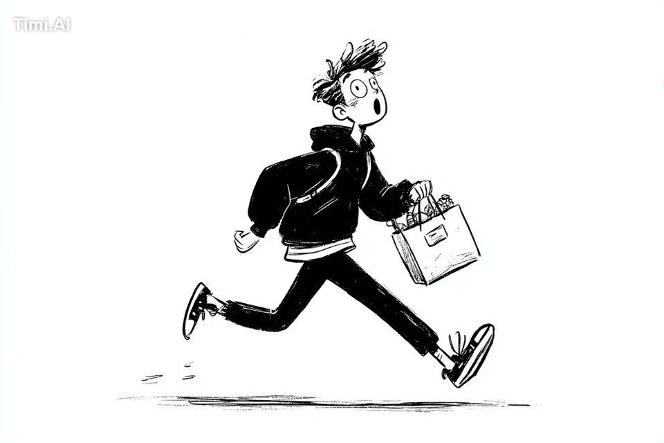 A simple black-and-white illustration of a [subject] in [outfit], [doin… 1