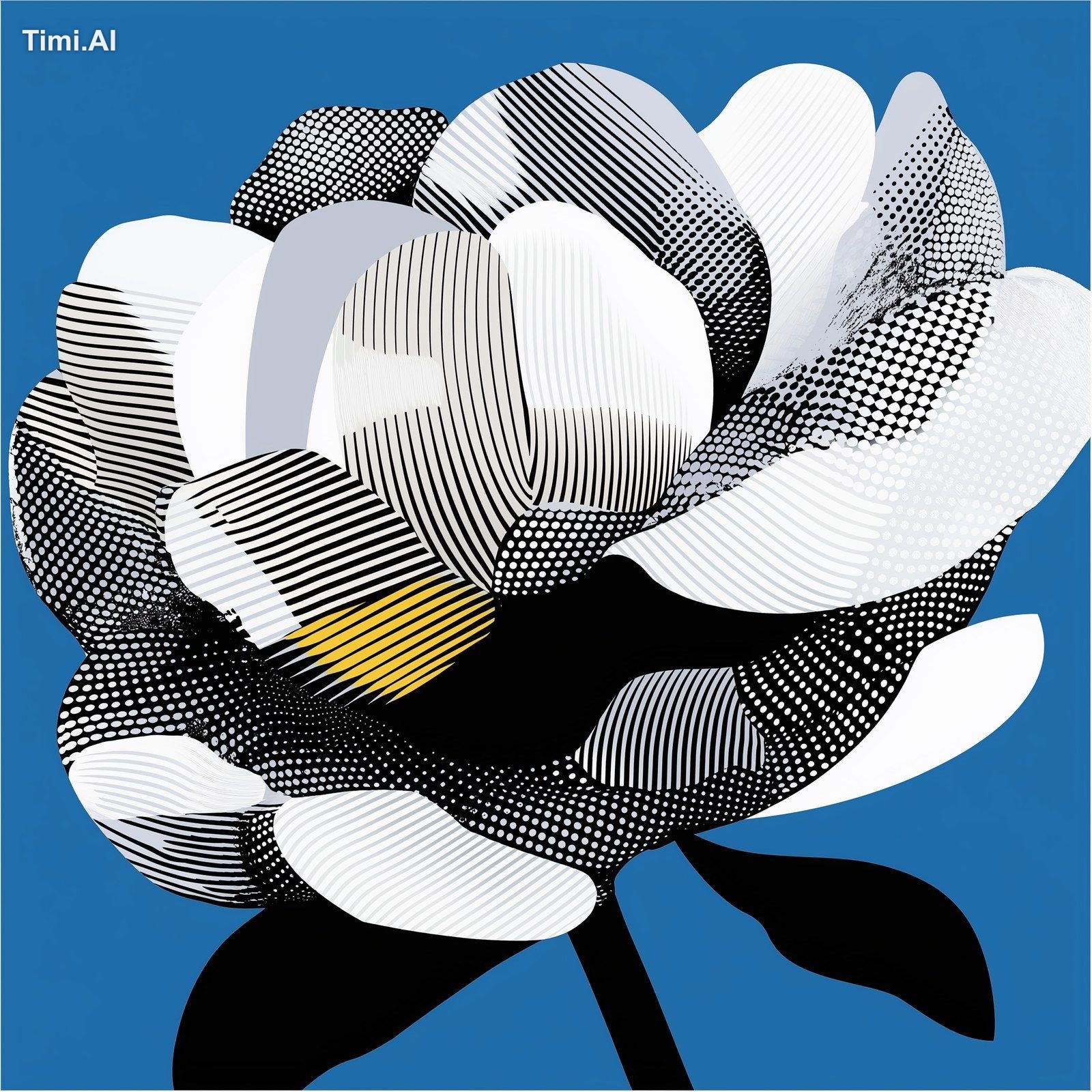 A mesmerizing bouquet of extravagant, surreal flowers with intricate pe…