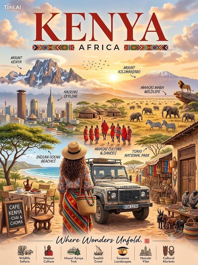 Create a luxury ultra-realistic travel poster inspired by vintage touri…