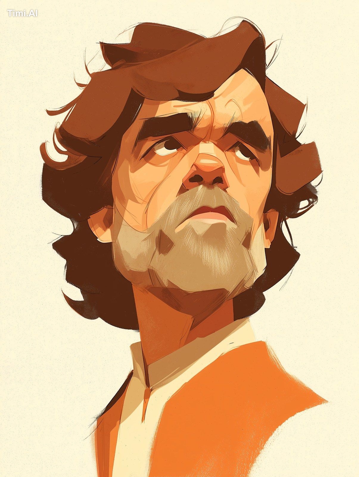 a man portrait with line stylized art style --ar 3:4 --raw --sref https…