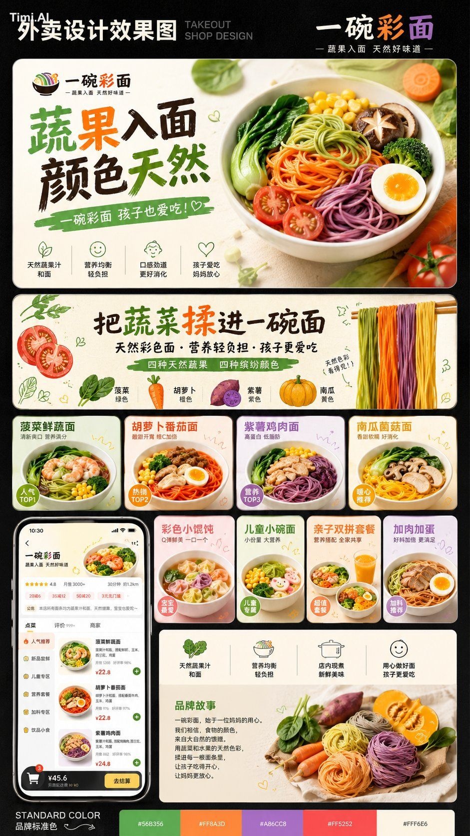 【可替换信息】 店铺品类：【运动能量碗 / 儿童放心餐 / 彩色蔬果面 / 课后运动补给 / 其他健康餐品类】 品牌名：【填写虚构品牌名】 英… 3