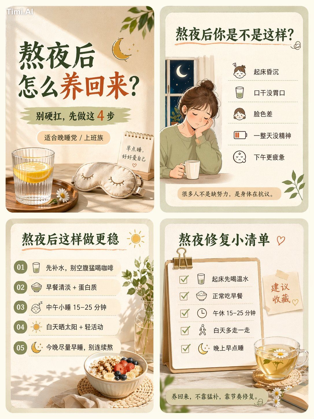 请生成一张适合小红书发布的“养生赛道”图文内容母版大图。 【主题规则】 本次主题为：【这里写一句主题内容】。 如果【主题】填写“随机”，请自动…