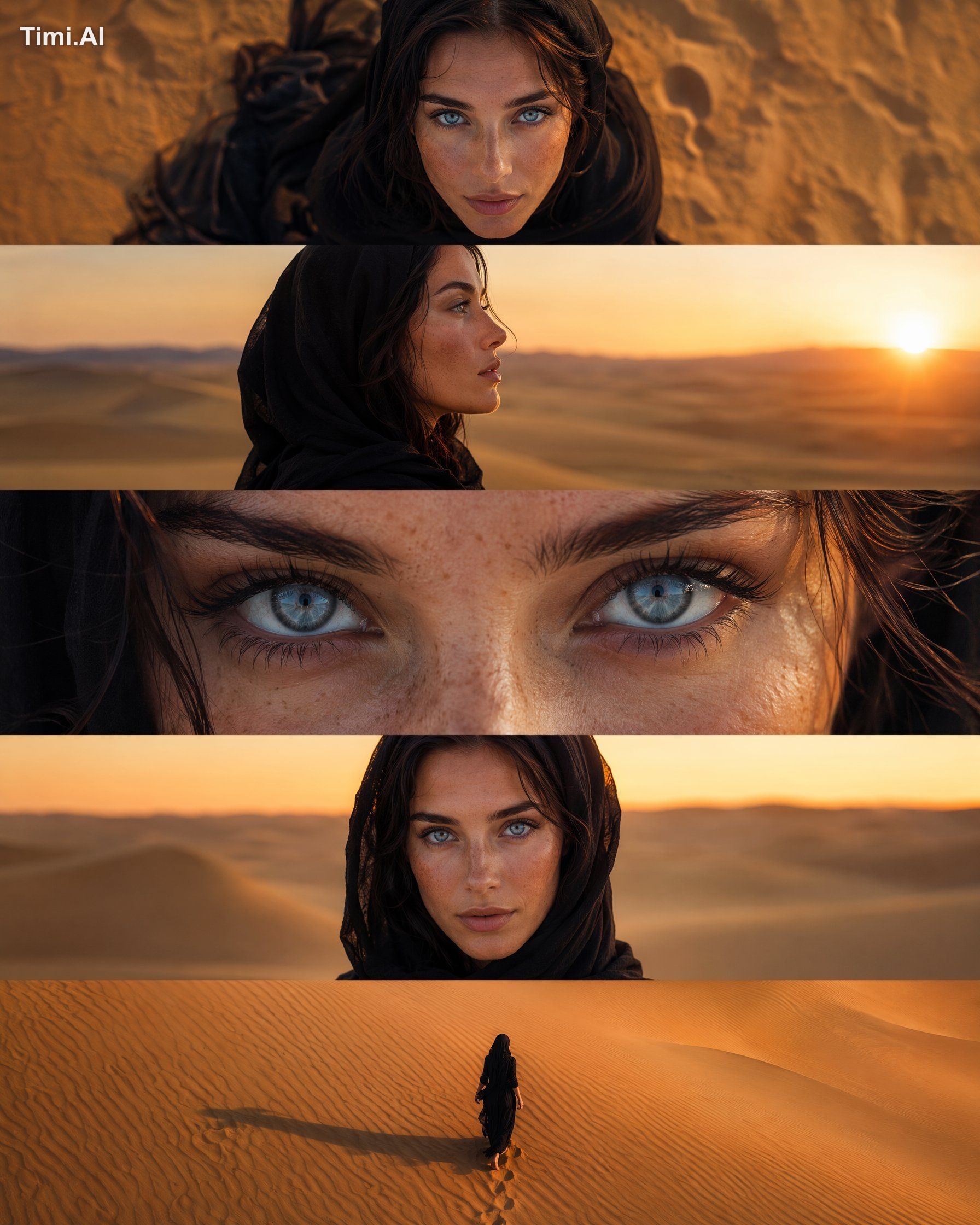 Create a premium 4:5 vertical cinematic collage featuring the exact sam…