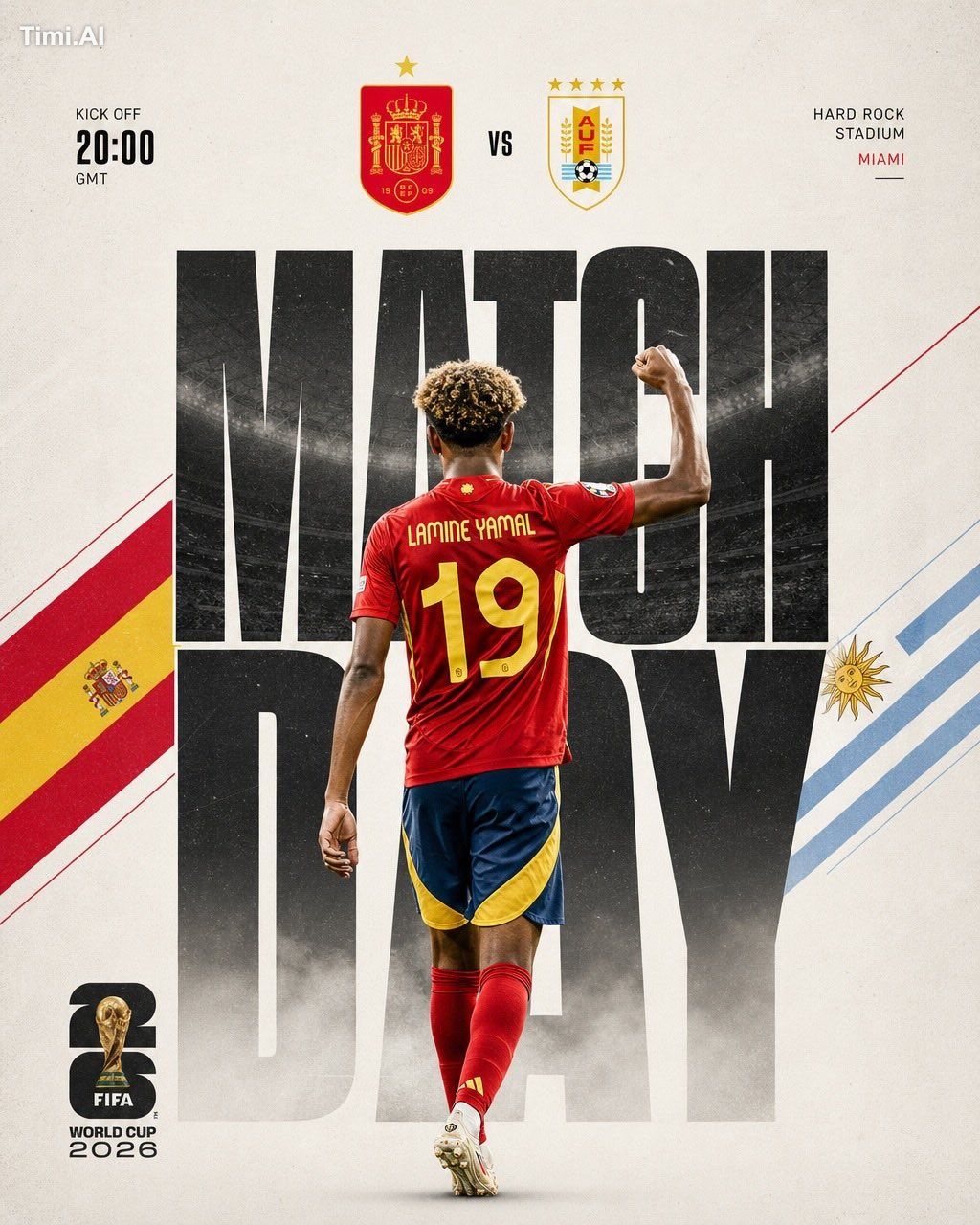 (Lamine Yamal Match Day Poster) Dynamic football match day poster, Lami… 2