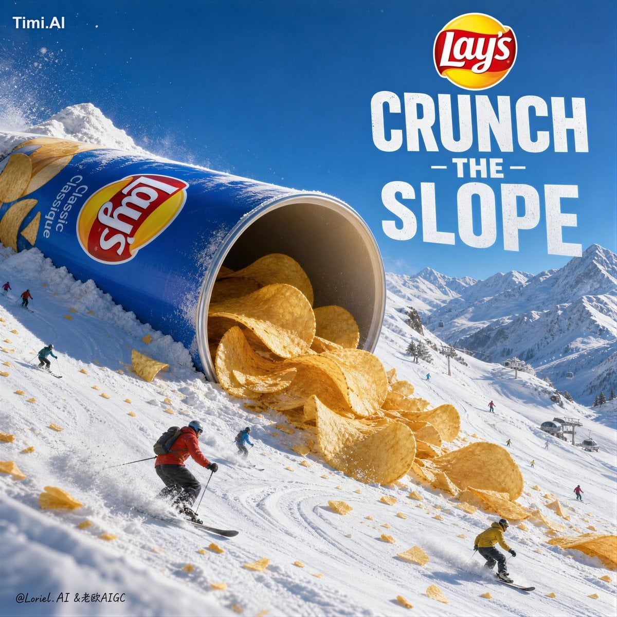 Create an ultra-premium cinematic advertising poster for **Lay’s potato…