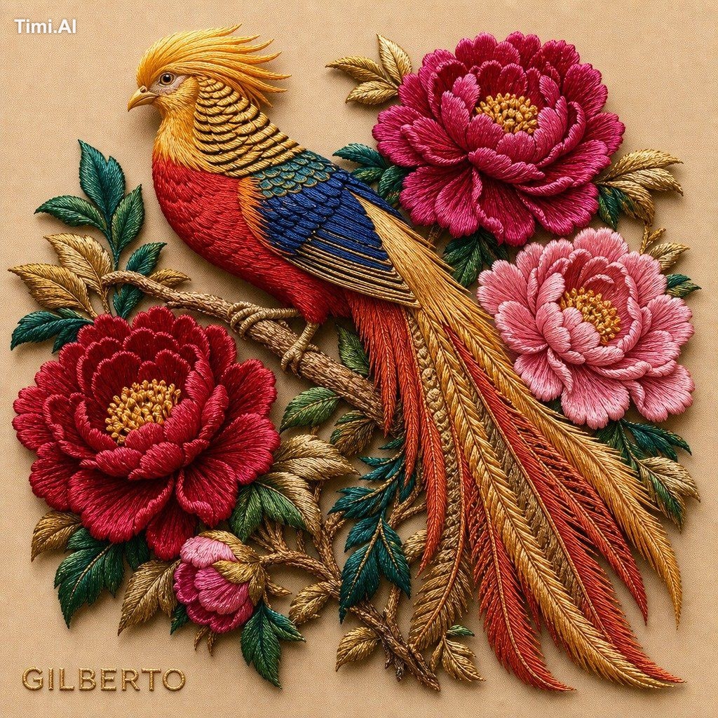 Create a breathtaking 3D high-relief [TEXTILE_MEDIUM] artwork featuring…