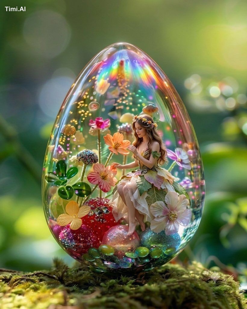 A breathtakingly magical photorealistic scene featuring a large, perfec…