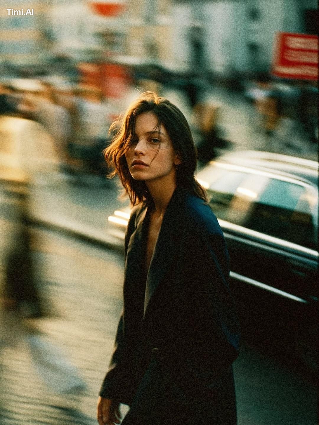 Create a cinematic 35mm analog film photo series featuring the same you… 1