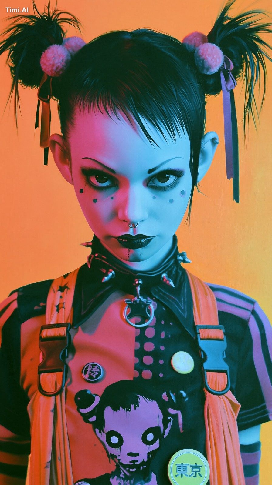hyper realistic, cinematic, Japanese pop art, saturated colour, portrai…