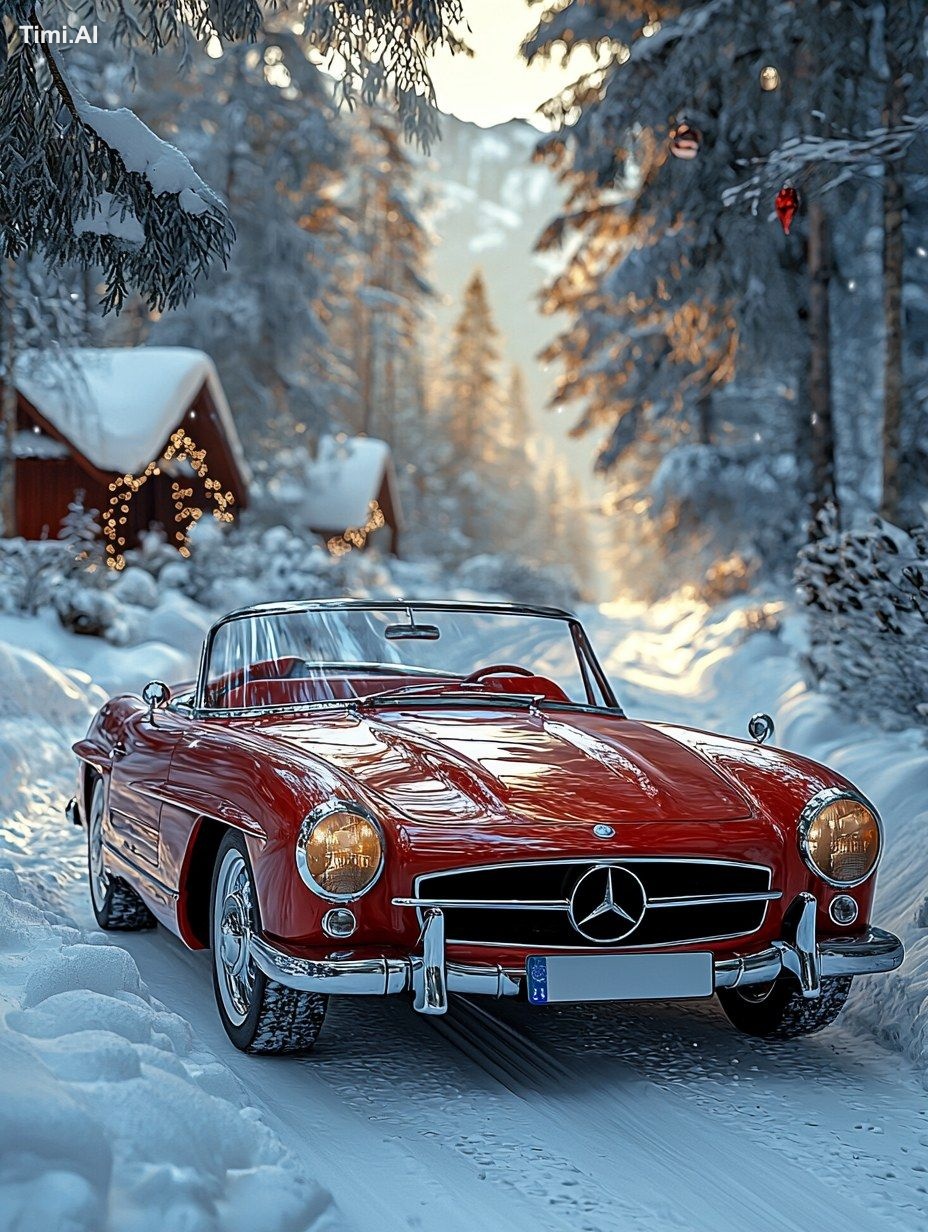 red Retro sports car like street tsarist sprint with white wedding car …