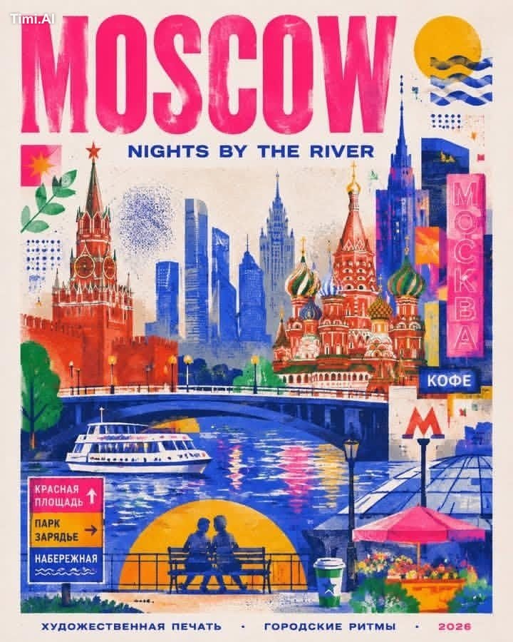 Create a stylish modern travel poster inspired by risography about DUBA… 3