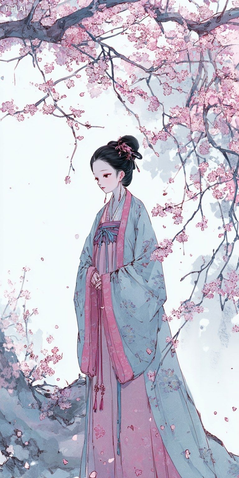 exquisite chinese comics, an elegant girl in ancient costume (the chara…