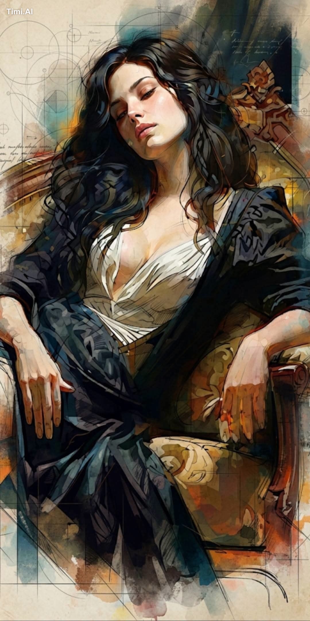 Ultra-detailed neo-editorial cinematic portrait illustration rendered i…