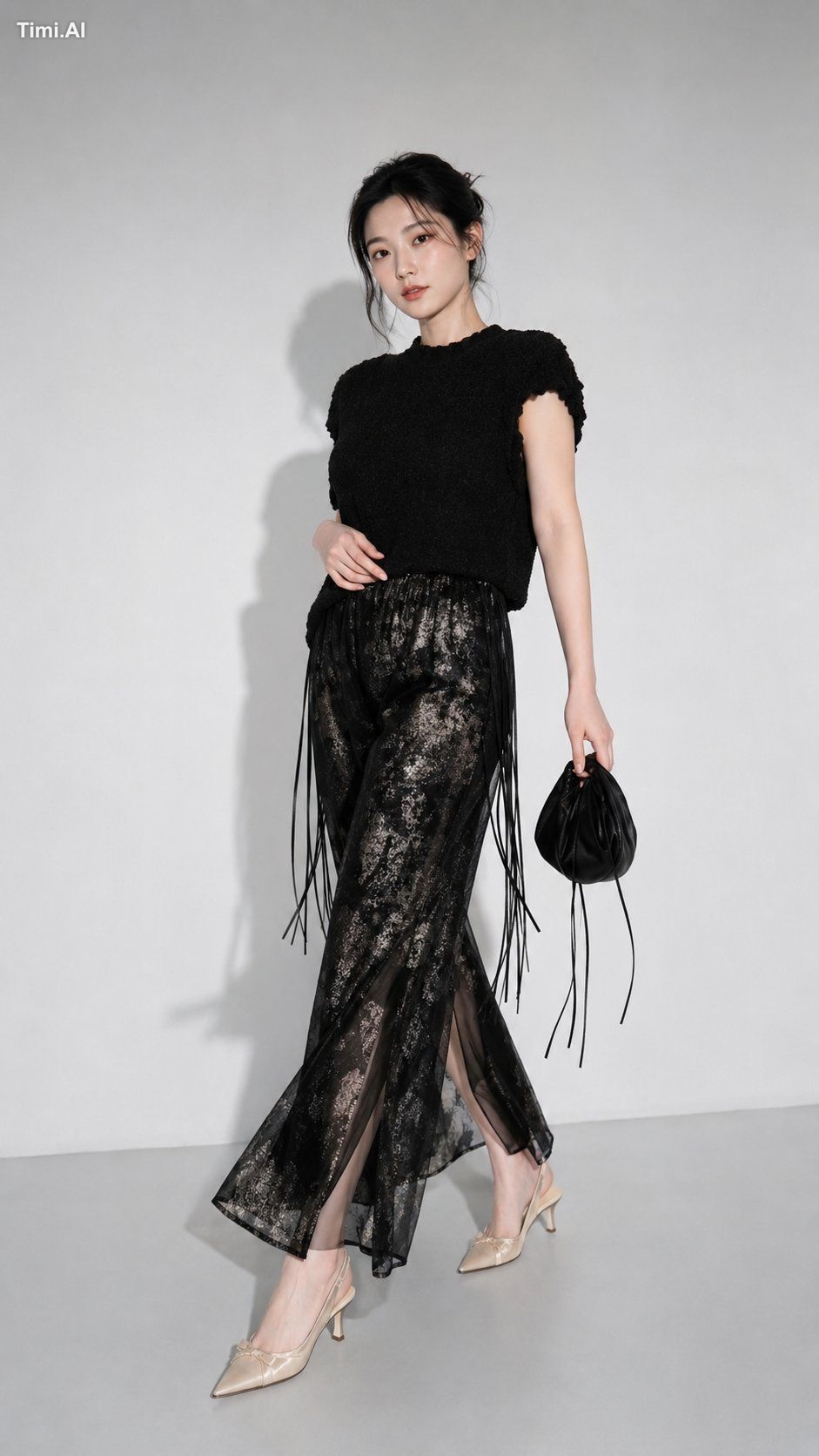 Create a realistic full-body studio fashion editorial portrait of an ad… 1