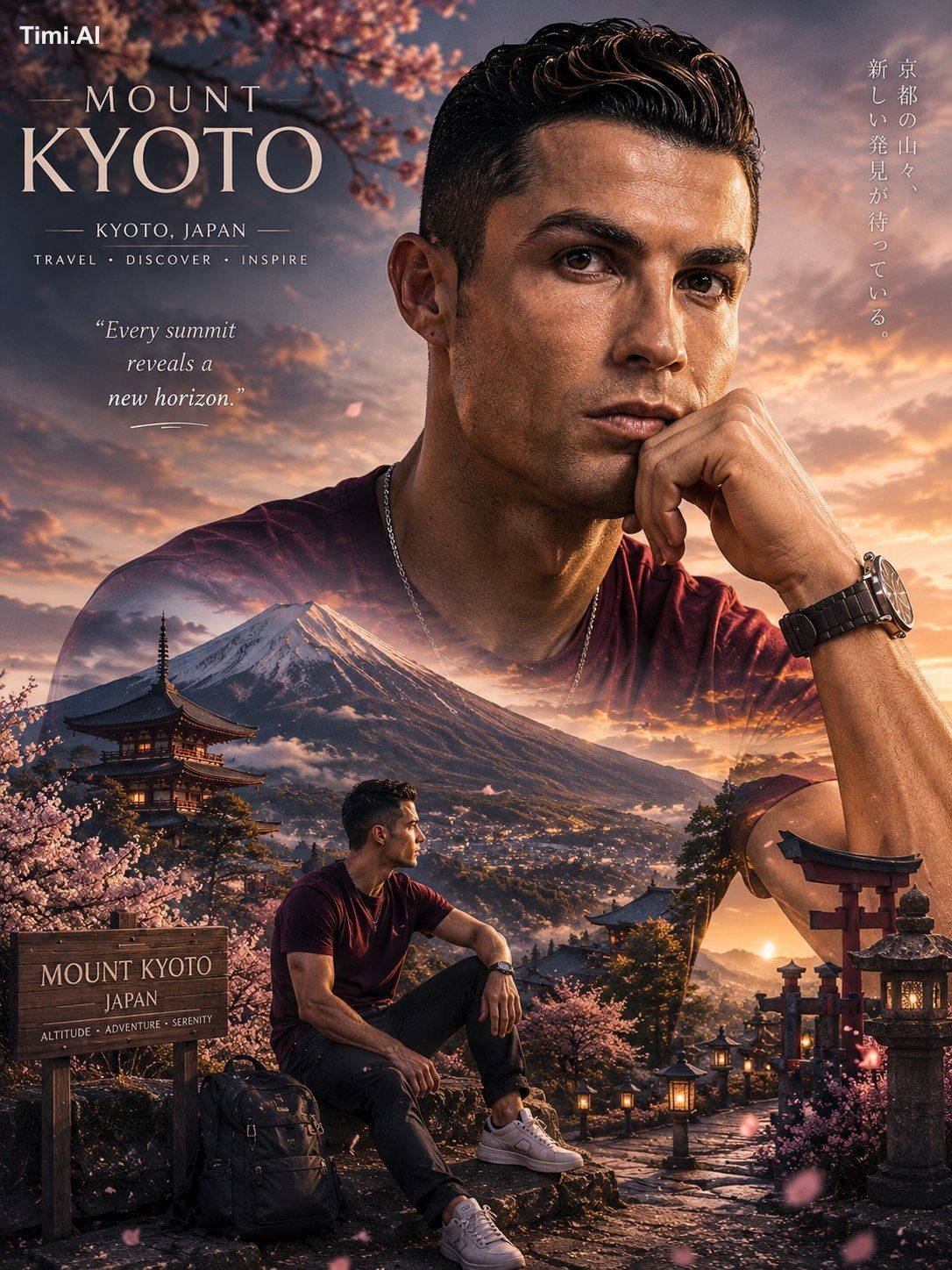 Ultra-realistic cinematic travel poster and double-exposure portrait ma…