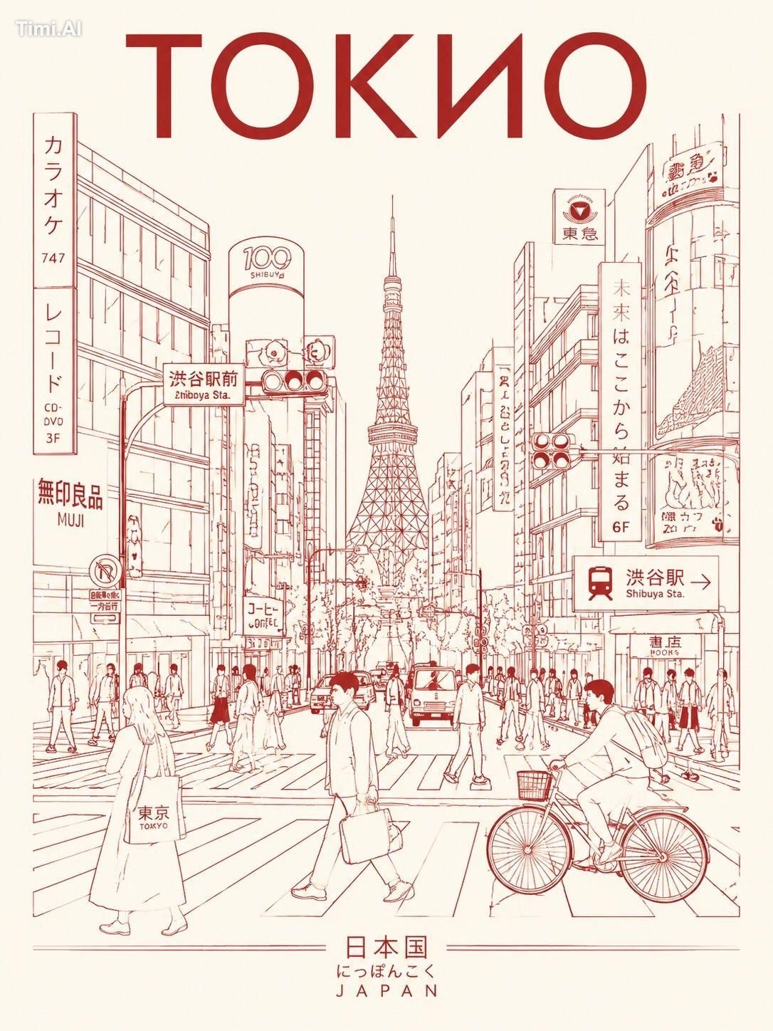 Create a minimalist ultra-high-resolution travel poster in line-art sty…
