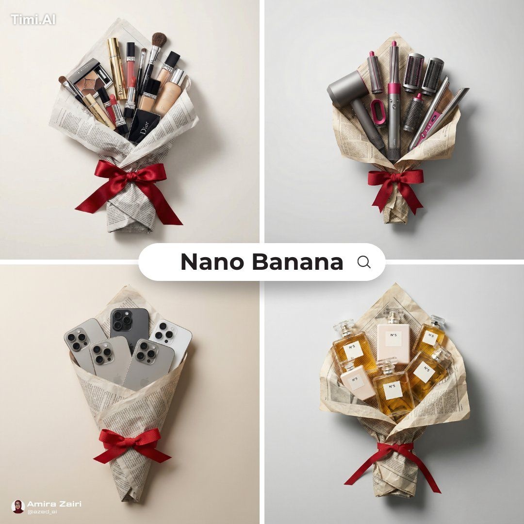[product], high-end conceptual product ad, arranged like a bouquet, wra…