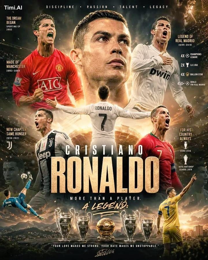 Create a high-end cinematic football poster featuring a single elite pl…