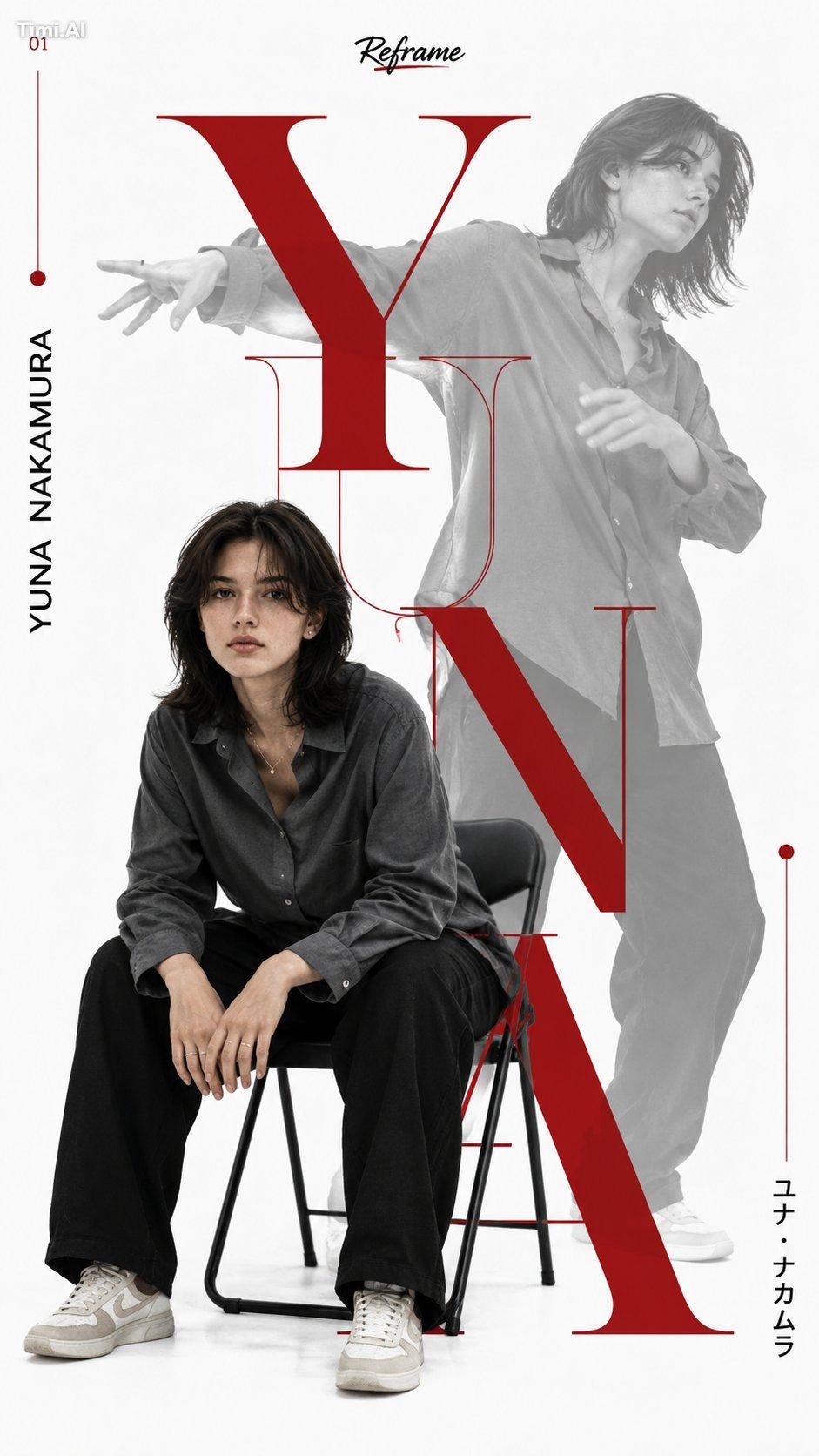 Ultra realistic minimalist editorial fashion poster inspired by premium…