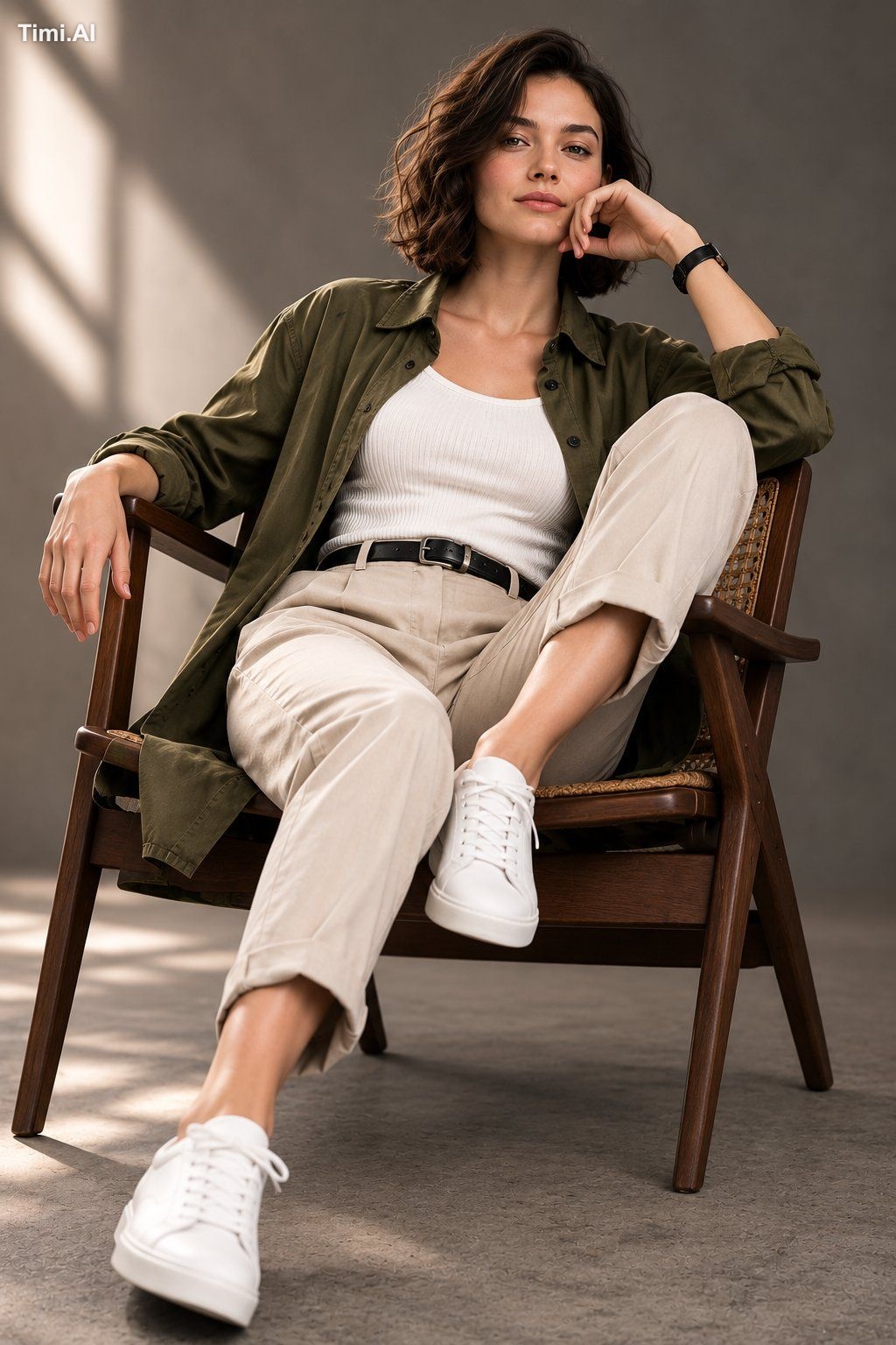 Ultra-realistic fashion editorial portrait, 4:5 aspect ratio, full-body… 1