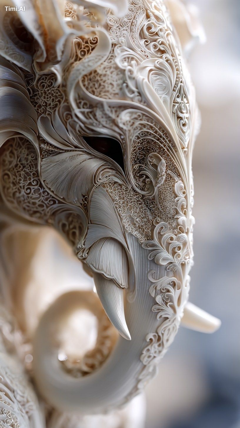 Goddess of love made out of ivory. 3D realistic and extreme details HD …