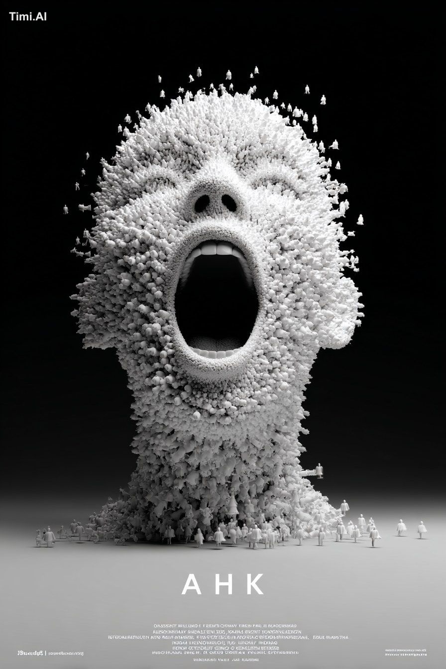 Minimalistic Surrealistic black and white, broken, We are not creators,…